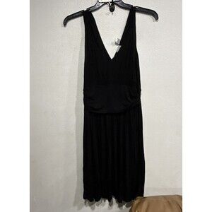 Newport News Women’s Dress Size L Maxi Dress With Ruffle Hem Sleeveless